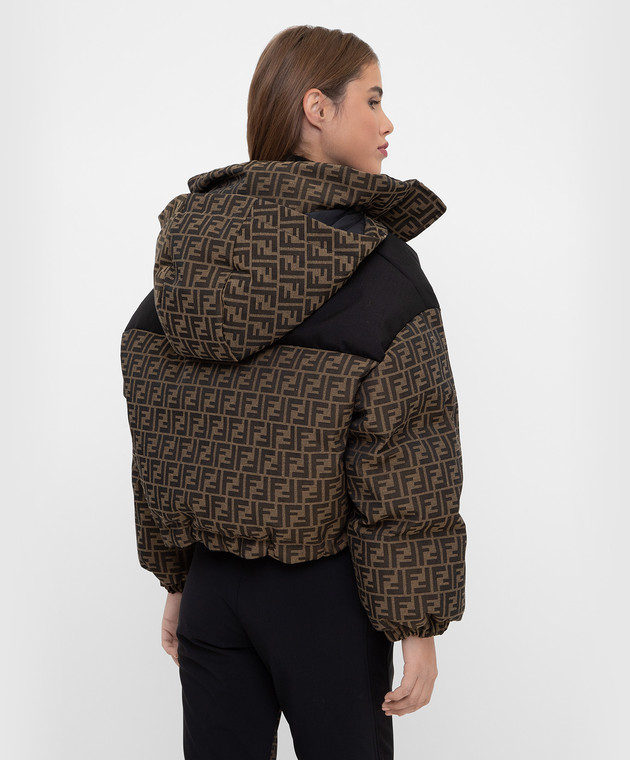 Fendi Пухова куртка у візерунок FF FAN047AGMP зображення 4