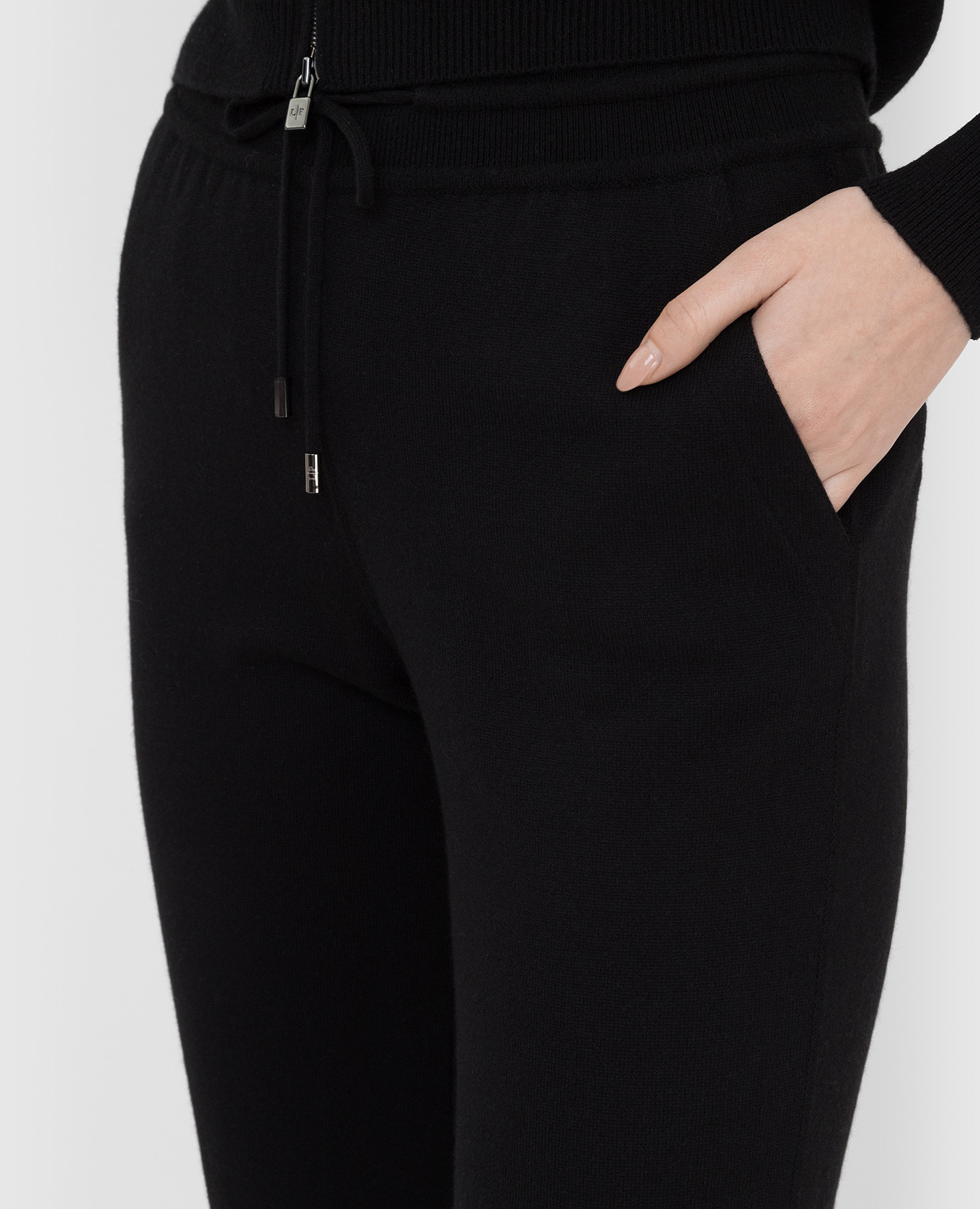 Loro Piana Черные брюки из кашемира FAE6453 изображение 5