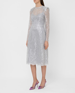 Dolce&Gabbana Сріблясте плаття F6H8ATHLM00