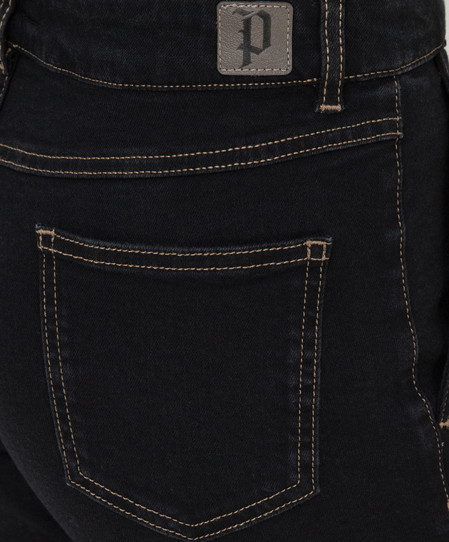 Peserico Чорні джинси з бахромою P04537L707068 зображення 5