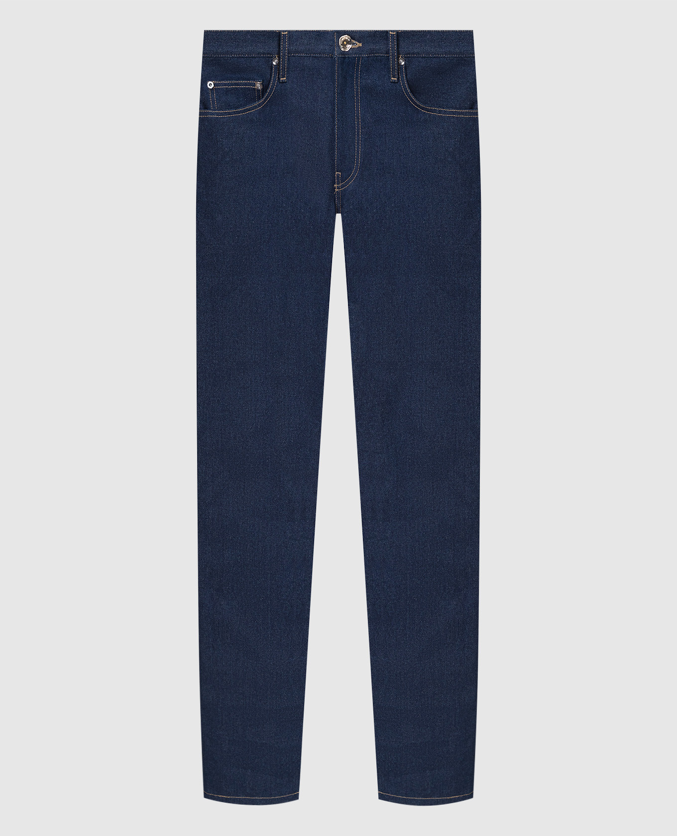 Темно-синие джинсы-слим с вышивкой Diag Outline