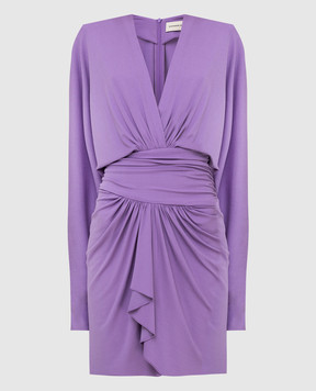 ALEXANDRE VAUTHIER Сиреневое платье с драпировкой 214DR15051029