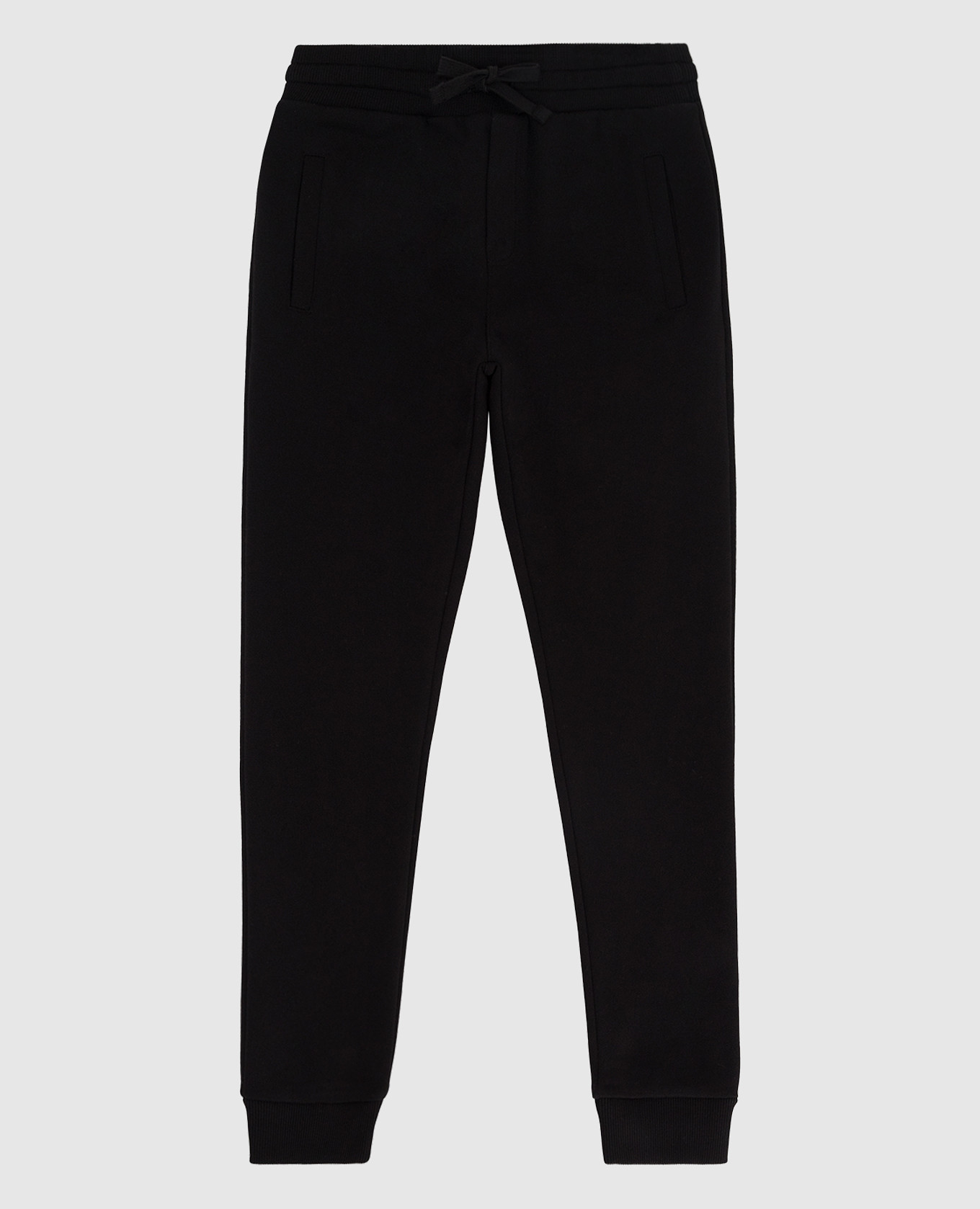 

Детские джоггеры с логотипом Dolce&Gabbana, Черный, Повседневные брюки casual