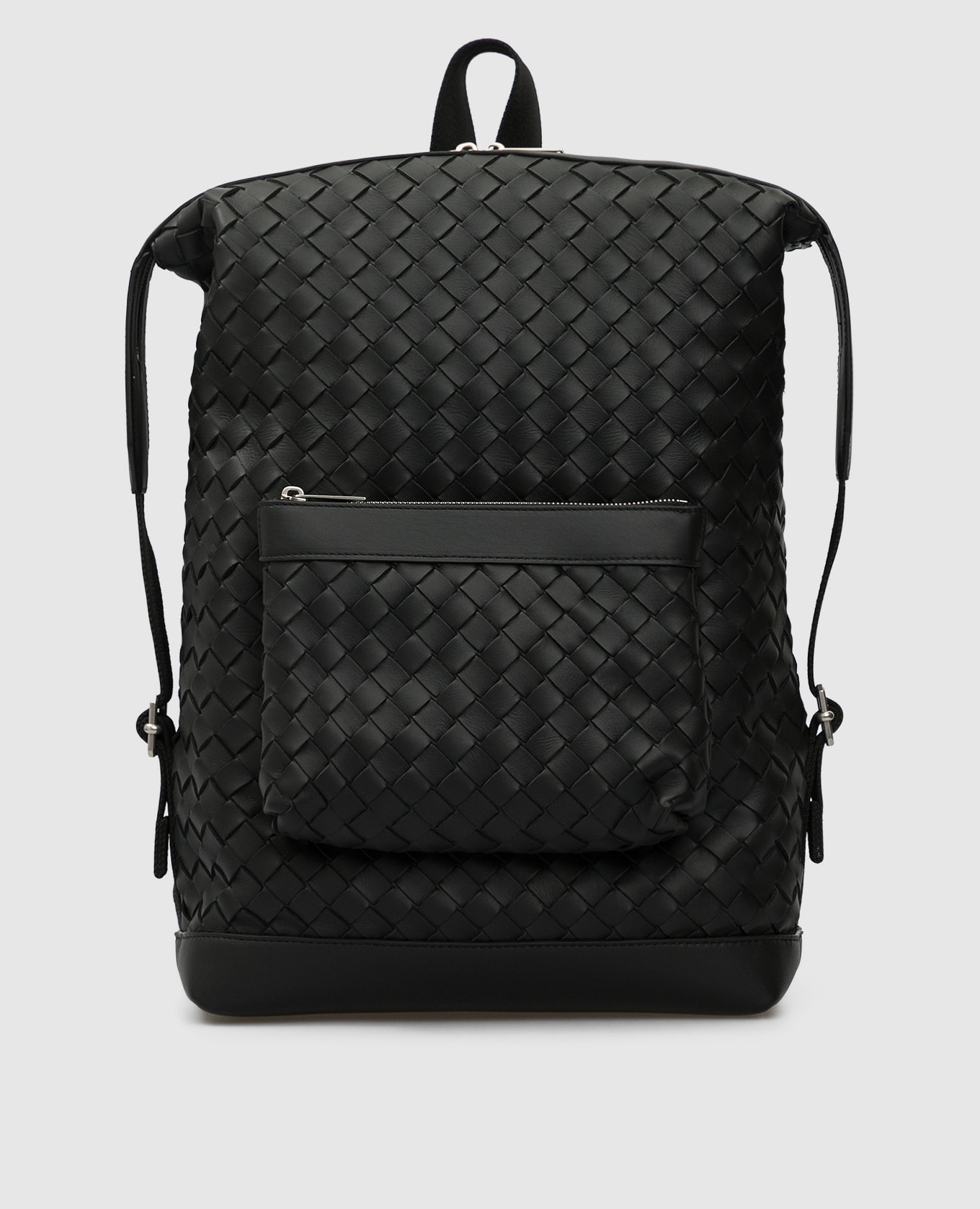 

Кожаный рюкзак с плетением "Intrecciato" Bottega Veneta, Черный, Рюкзаки