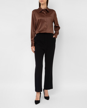 Saint Laurent Черные брюки из шерсти 659796Y288V