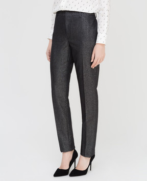 Saint Laurent Черные брюки из шерсти 517819