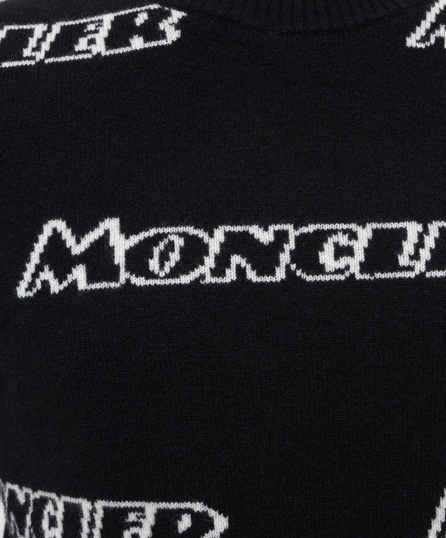 Moncler Чорний светр 9043600A9138 зображення 5