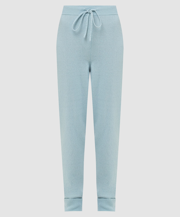 Babe Pay Pls Blue wool and cashmere joggers DFB034