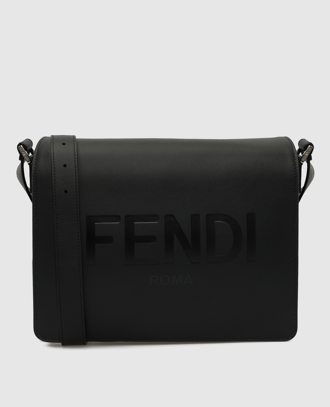 

Кожаный мессенджер Fendi, Черный, Сумки