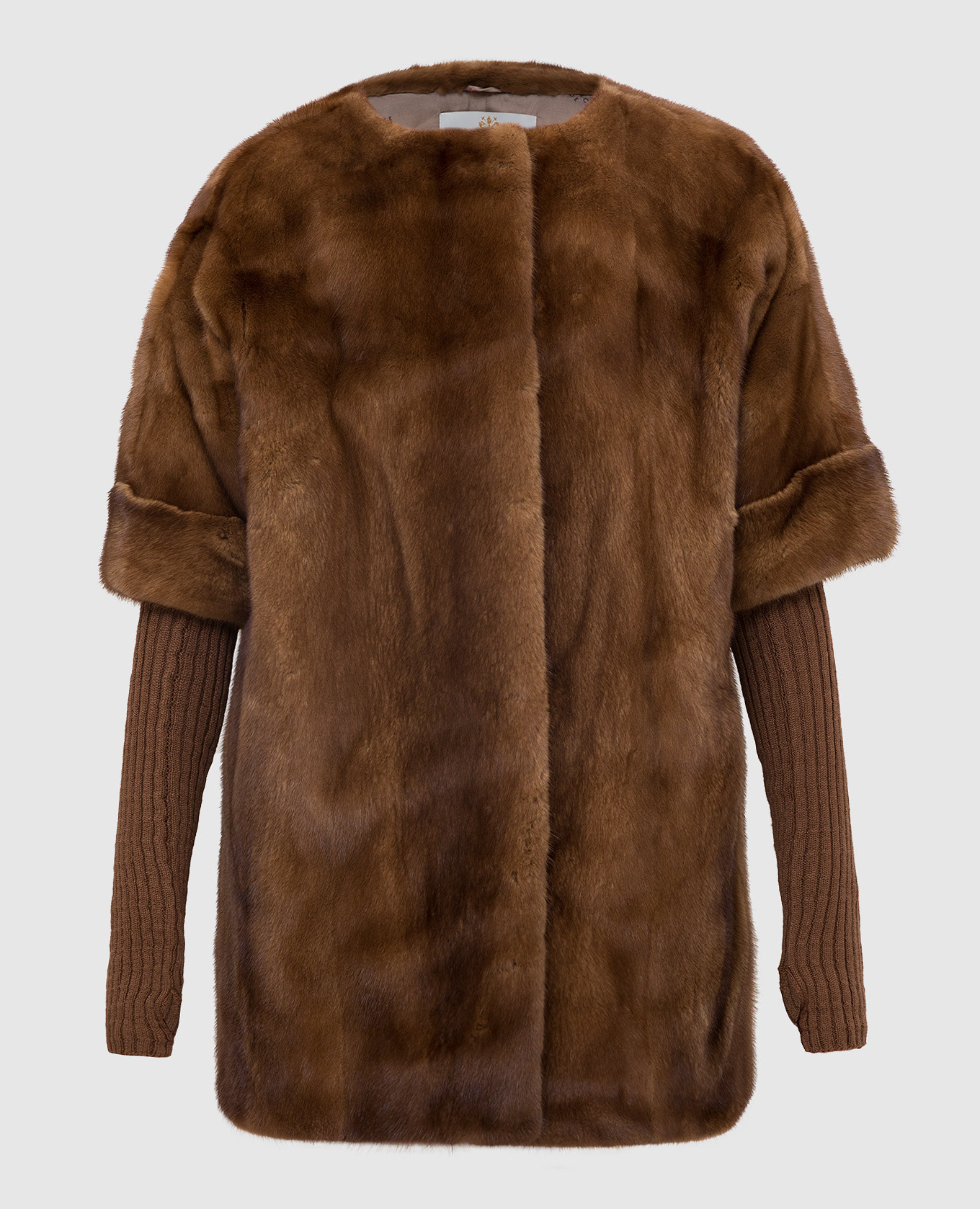 

Коричневая шуба из меха норки Florence Mode, Коричневый, Шубы