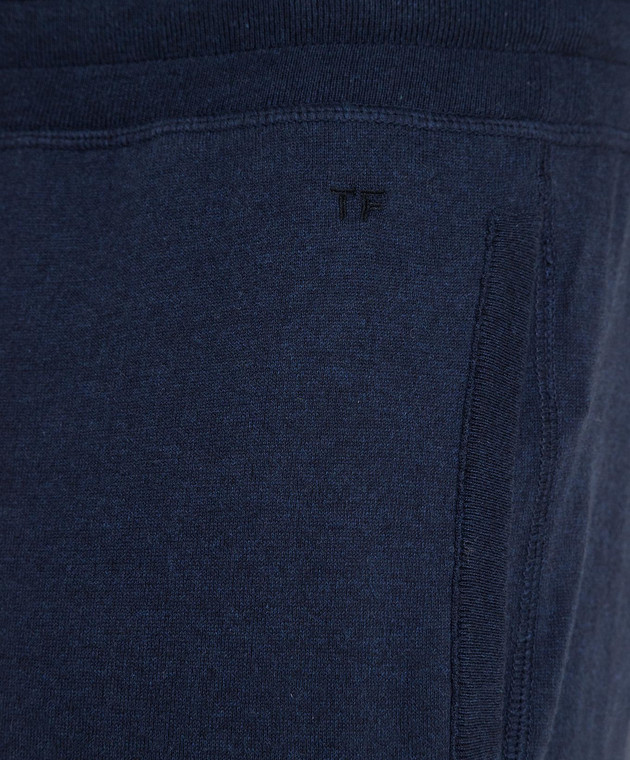 Tom Ford Синие спортивные брюки BYU91TFKTRO изображение 5