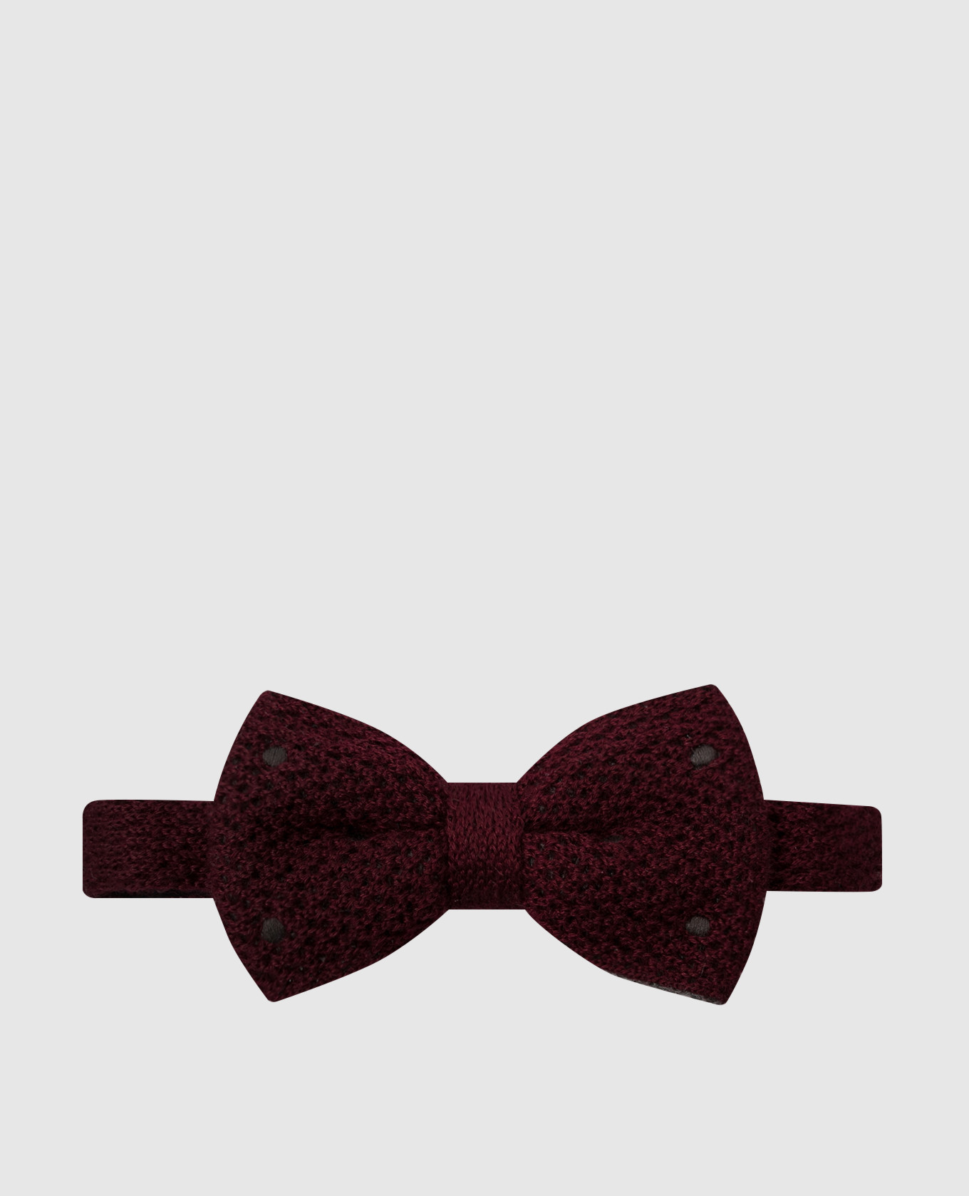 Children's burgundy bow tie made of cashmere and silk