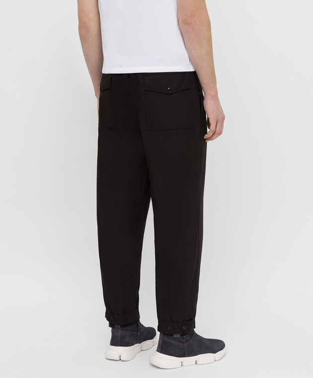 Moncler Черные спортивные брюки 1145205549ML изображение 4
