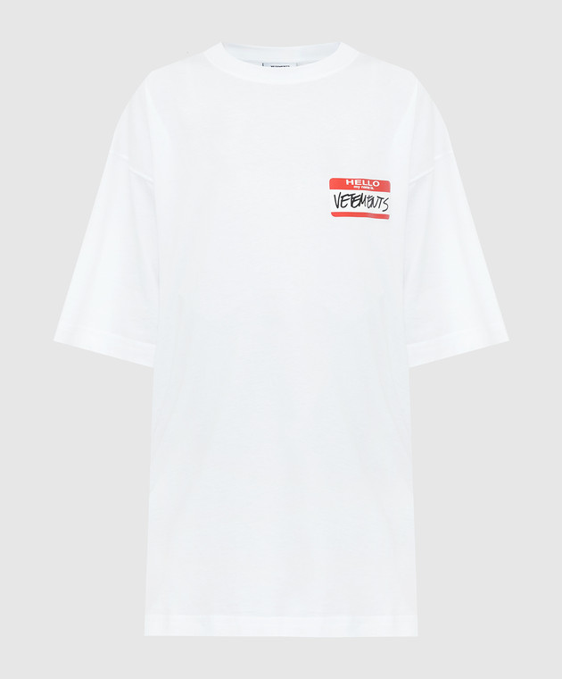 Vetements Белая футболка с принтом My Name Is Vetements UE52TR140W