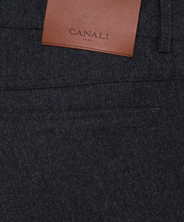 Canali Темно-сірі брюки з вовни AR03472V1551 зображення 5