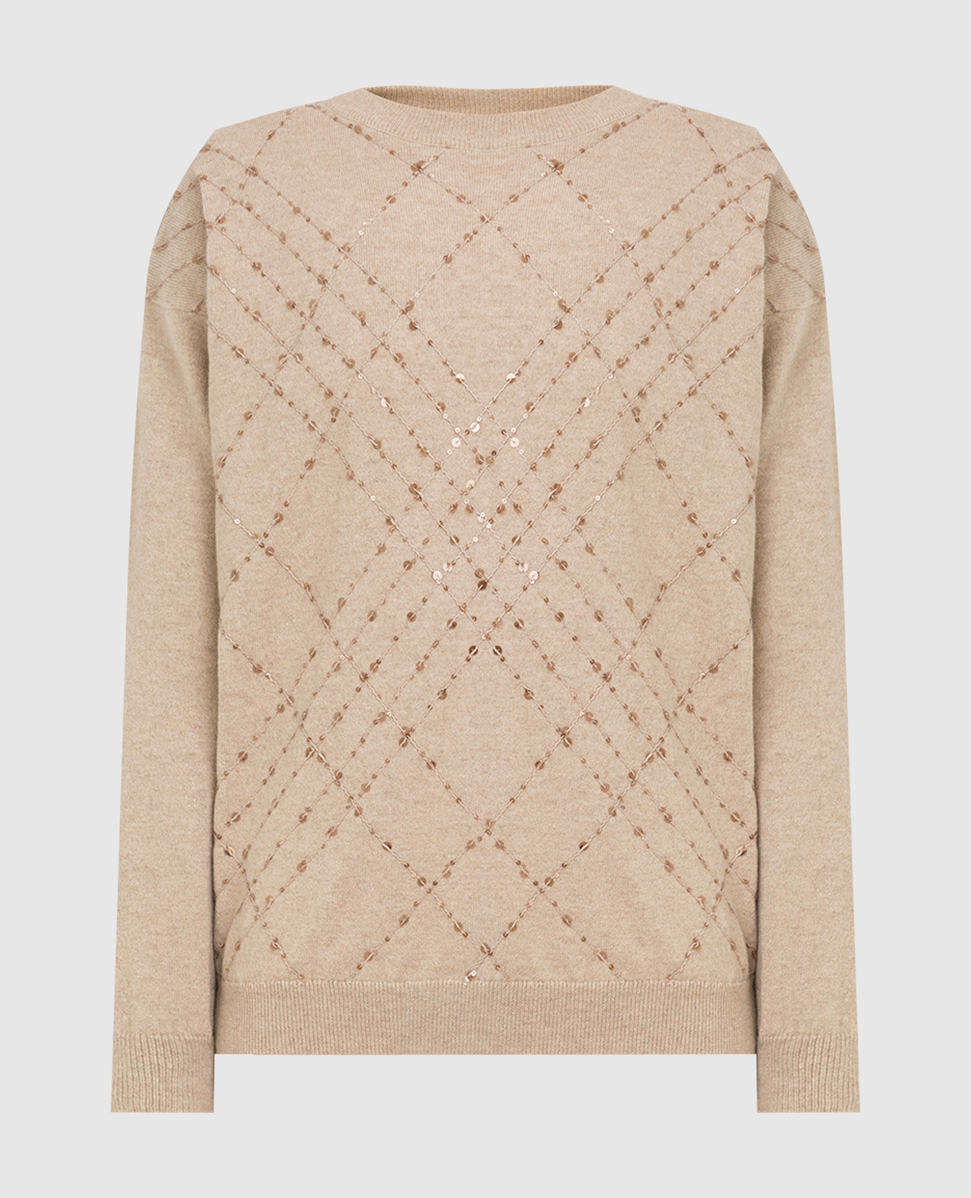 Cashmere sweater with sequins