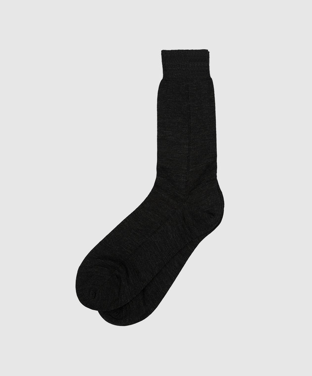 RiminiVeste Темно-сірі шкарпетки з вовни WN8011EMINENCE зображення 2