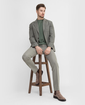 Brunello Cucinelli Оливкові штани MD497L00H