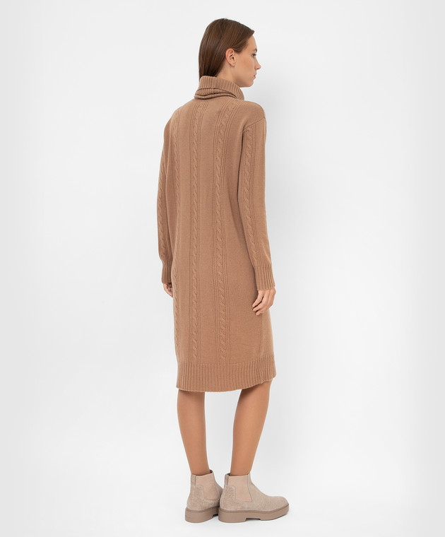 Max Mara Платье Paese из шерсти и кашемира с узором PAESE изображение 4