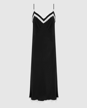 Miu Miu Черное платье из шелка MF4060102