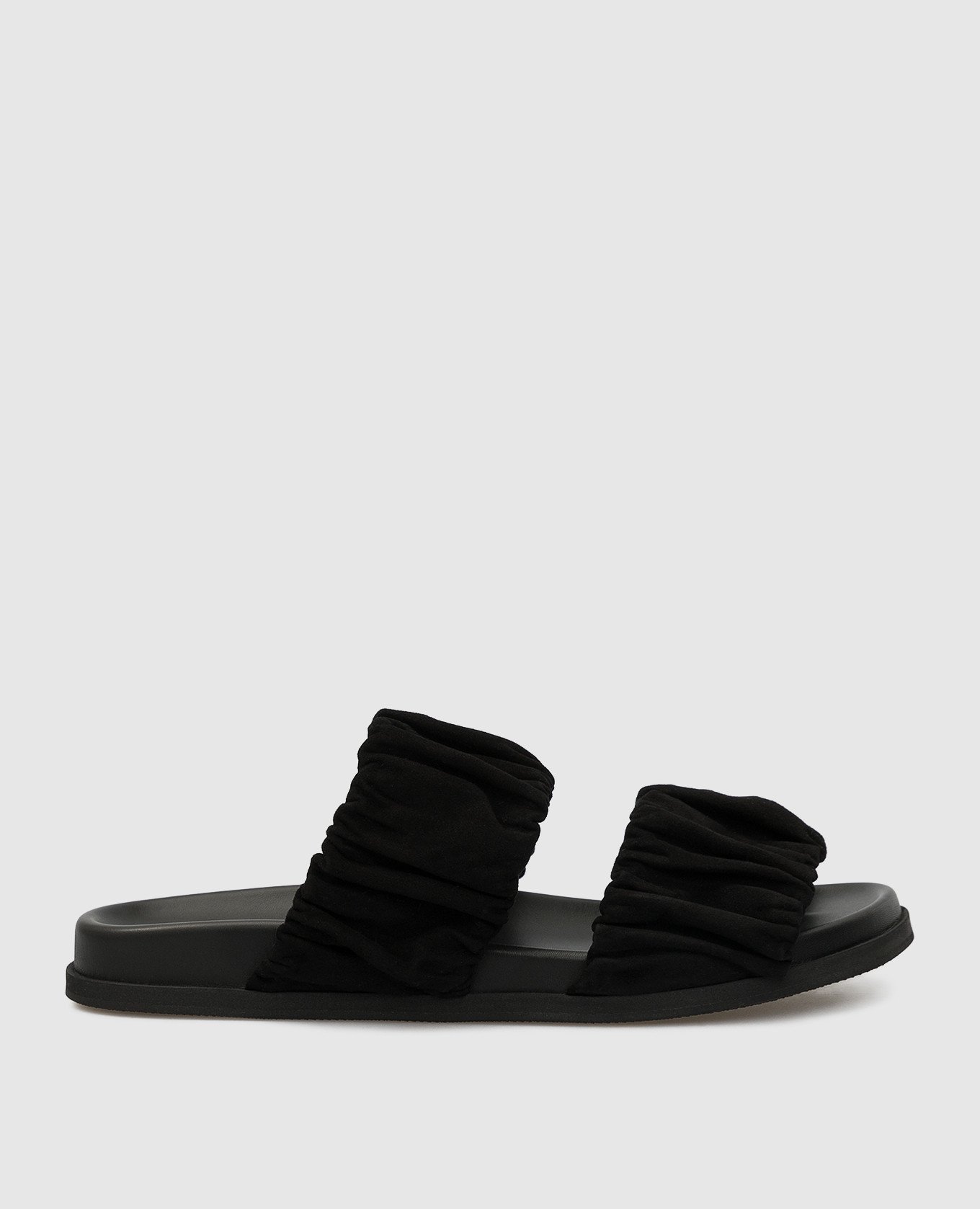 Black Suede Slippers