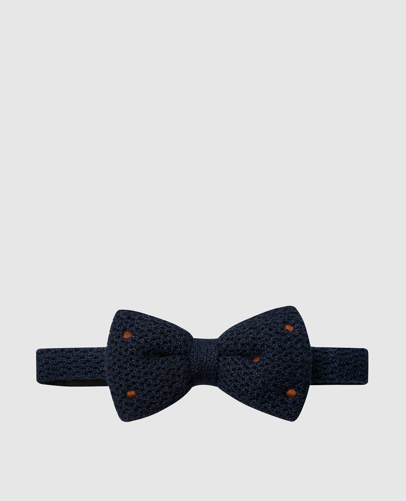 Baby navy blue cashmere and silk bow tie