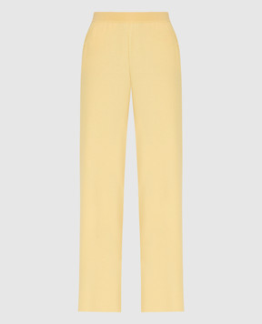Loro Piana Желтые брюки из кашемира FAL5052