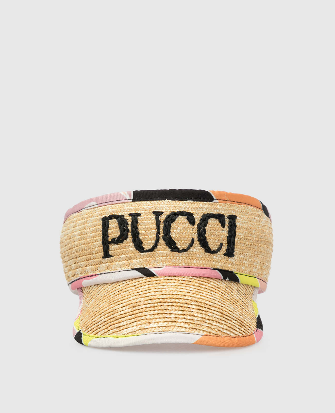 

Соломенный козырек EMILIO PUCCI, Бежевый, Кепки