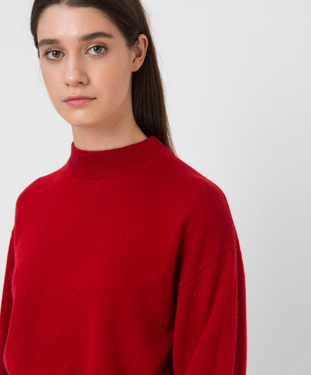 Allude Red wool and cashmere jumper 21517632 image 5