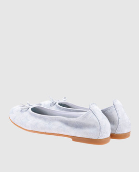 Zecchino D'oro Дитячі сірі балетки із замші F1141503639