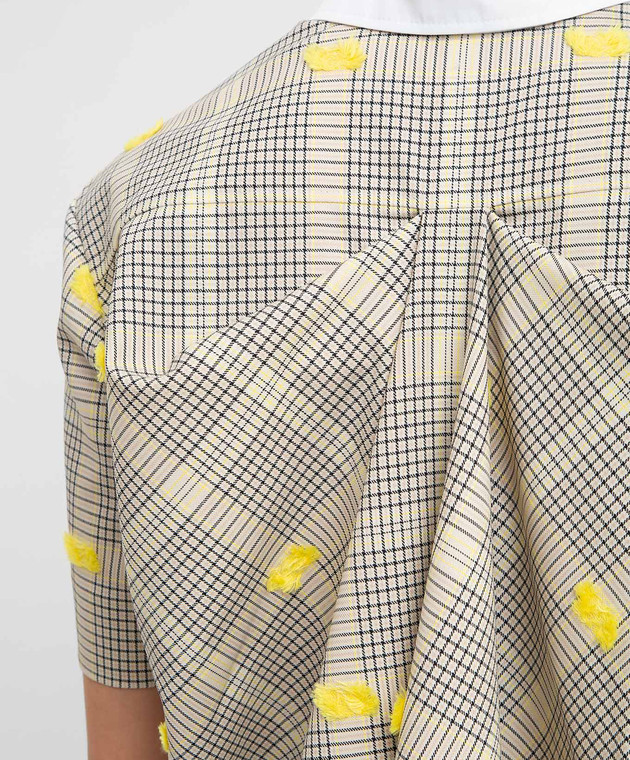 NINA RICCI Бежевая рубашка из шерсти 20ACTO010WV0284 изображение 5