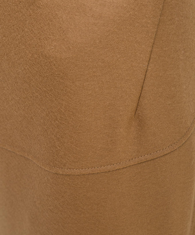 Jil Sander Світло-коричнева спідниця з вовни JSPT720009WT207908A зображення 5