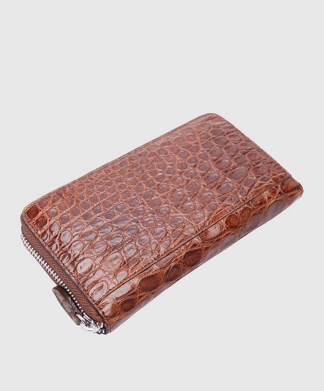 Bochicchio Коричневий шкіряний гаманець PYTHONHANDBAG зображення 3