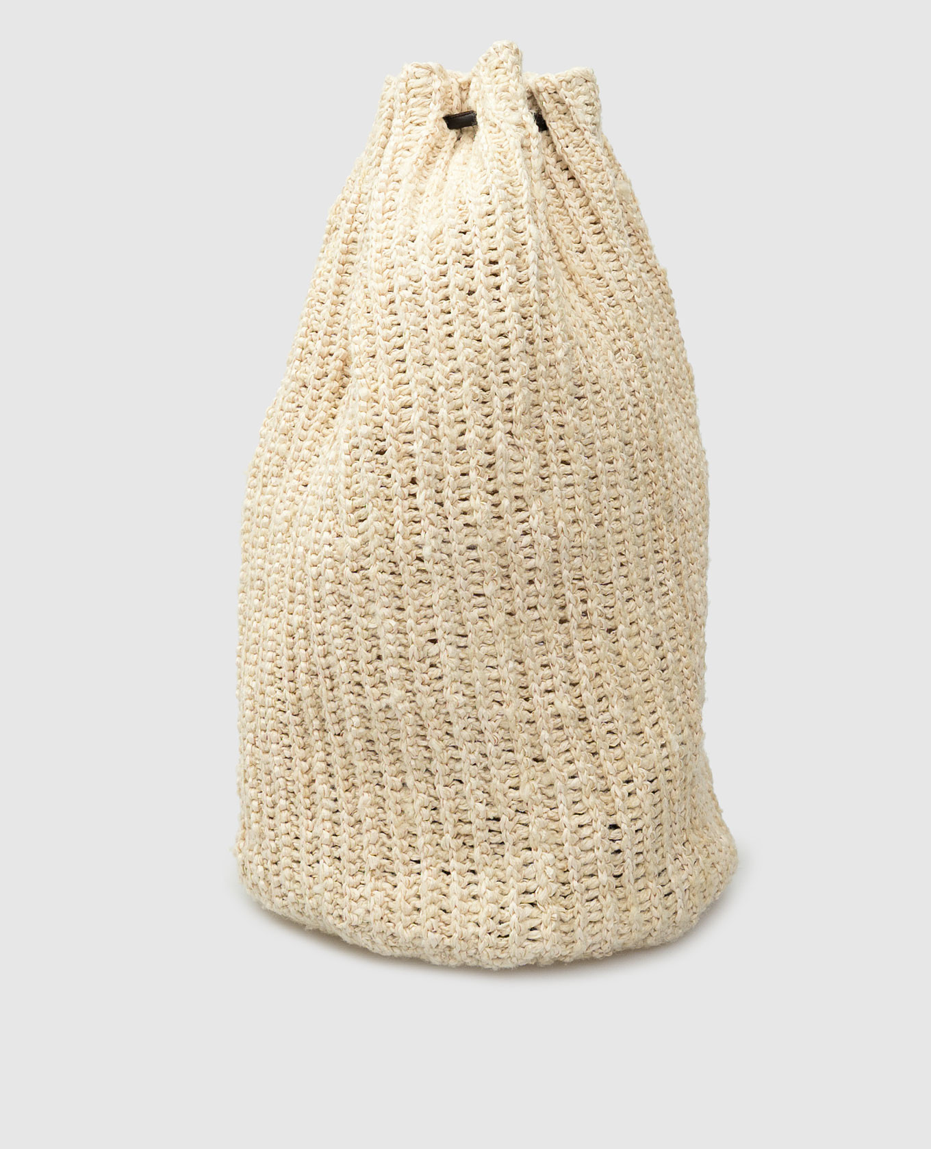 

Рюкзак Massimo из шелка и рафии The Row, Светло-бежевый, Рюкзаки