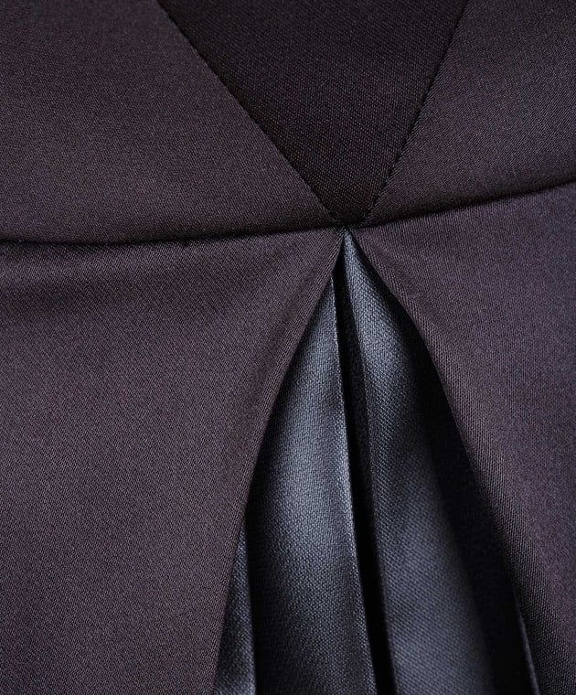 Cedric Charlier Черное платье из шелка A0405 изображение 5