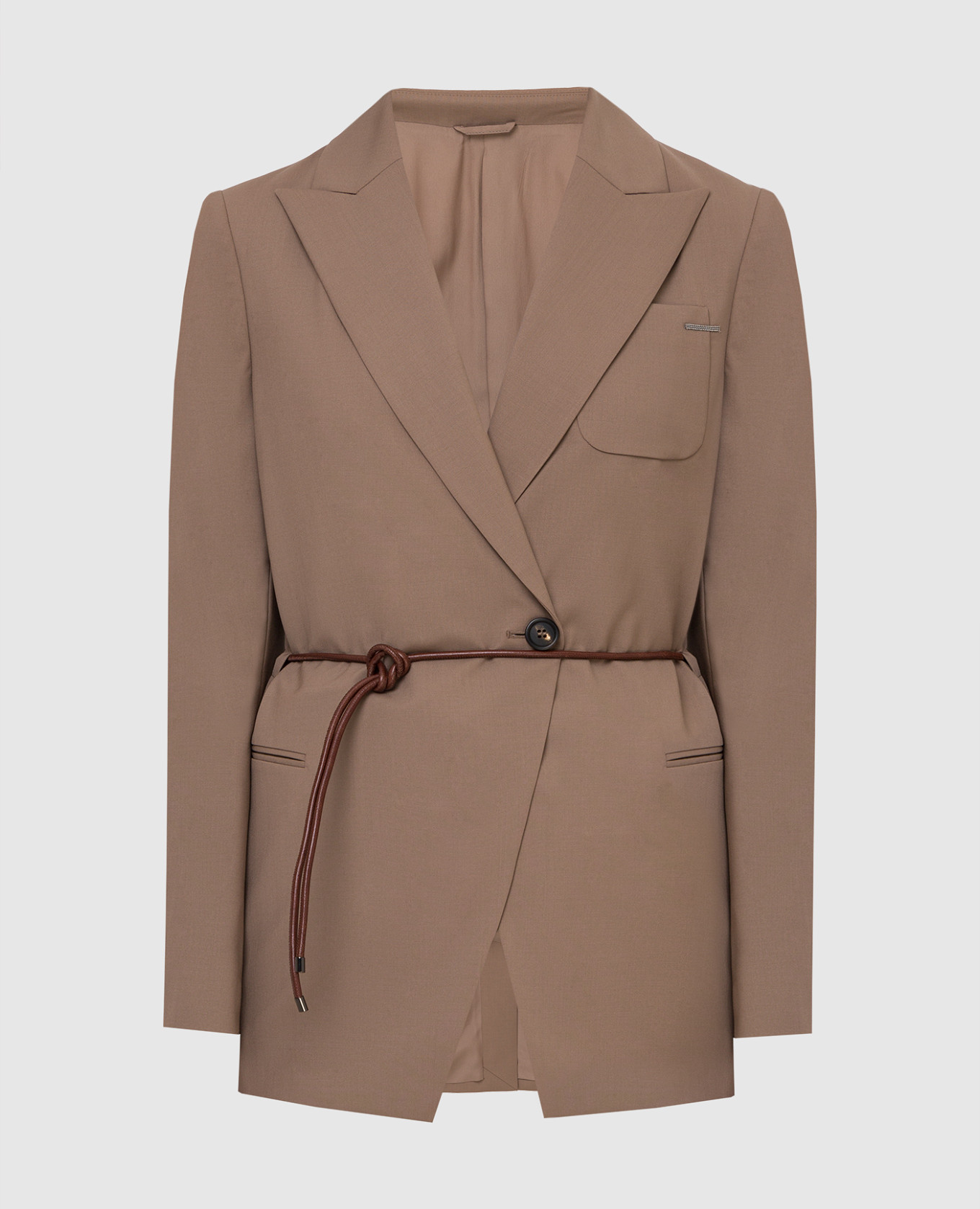 

Жакет из шерсти Brunello Cucinelli, Бежевый, Жакеты