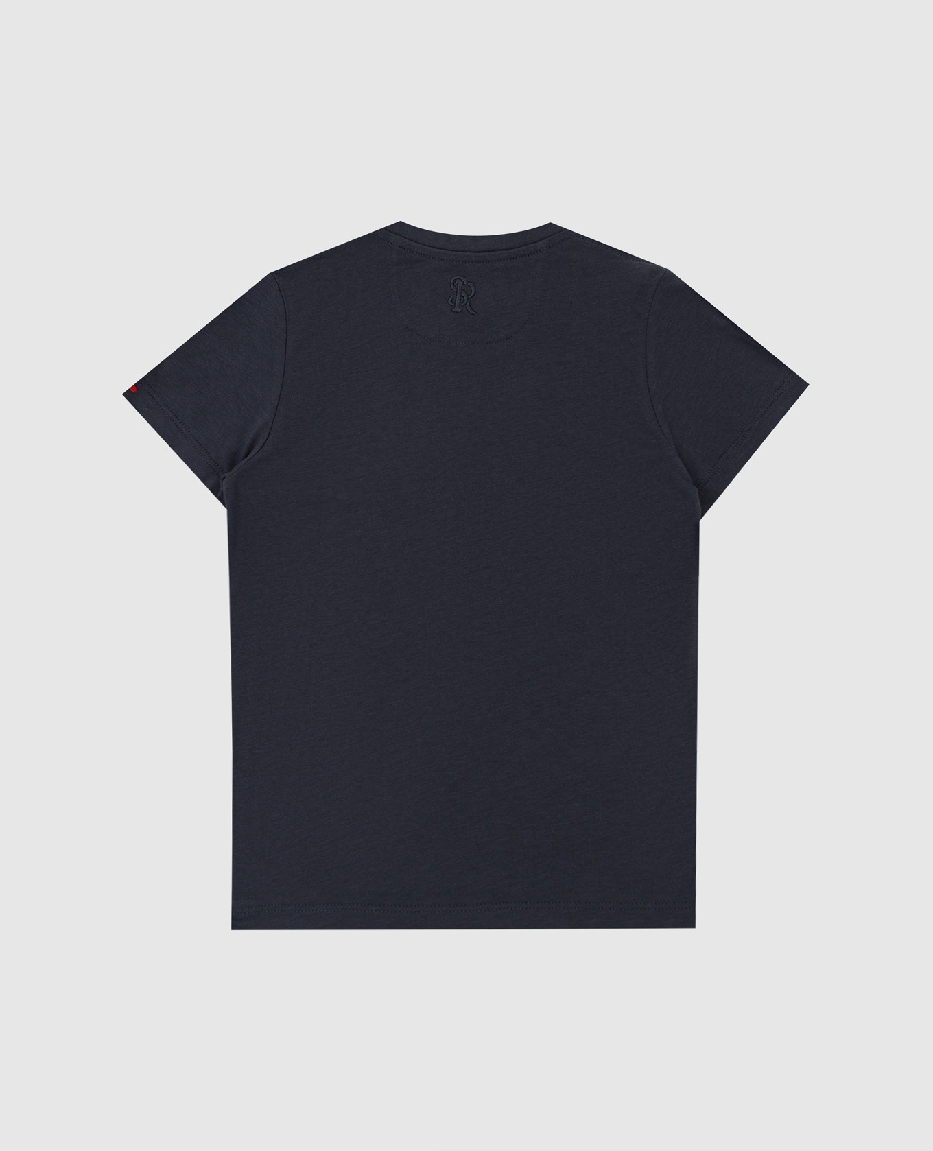 Stefano Ricci Детская темно-серая футболка с вышивкой YNH8200170803 изображение 2