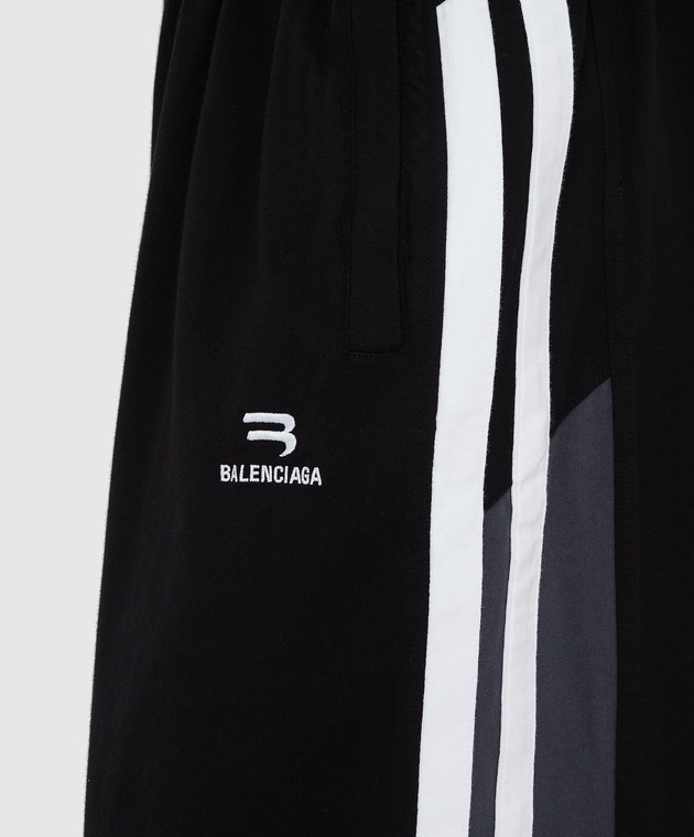 Balenciaga Спортивные брюки Sporty B с логотипом 676237TLVA2 изображение 5