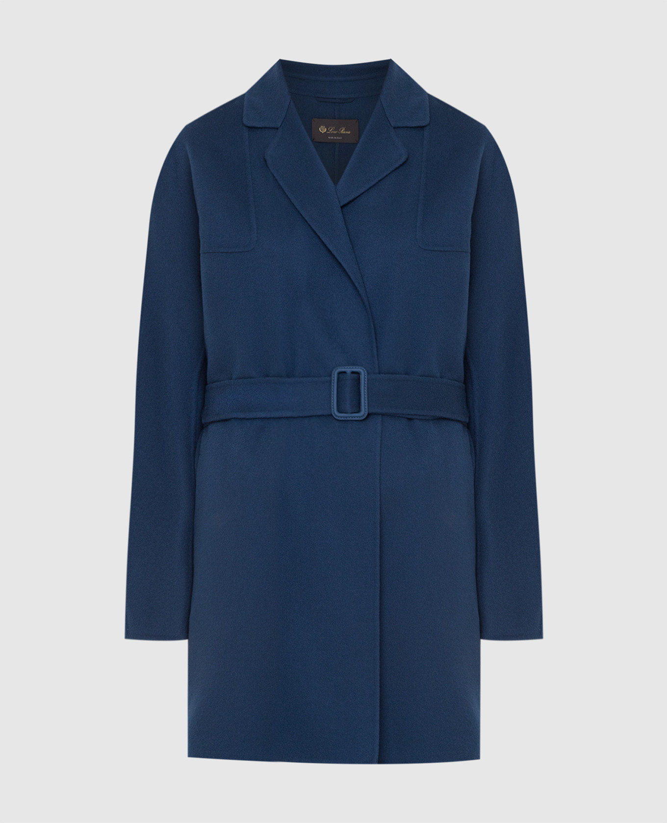 Loro Piana - Темно-синє пальто із кашеміру FAM1928 купити в Symbol