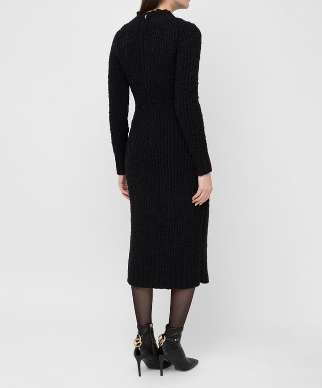 Dolce&Gabbana Черное платье из шерсти FXA84TJAM73 изображение 4