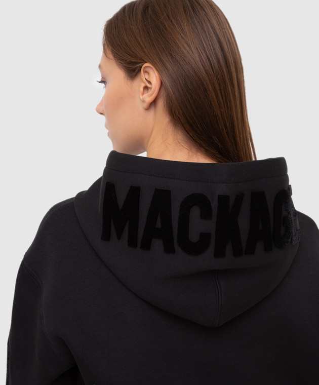Mackage Черное худи Krys с логотипом KRYSR изображение 5