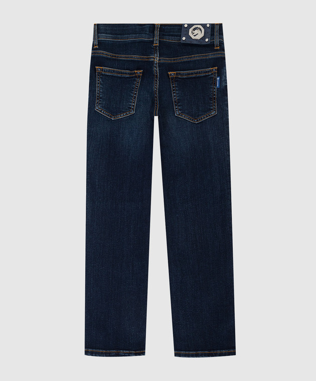Stefano Ricci Дитячі темно-сині джинси з ефектом потертості YST64010801599 зображення 2
