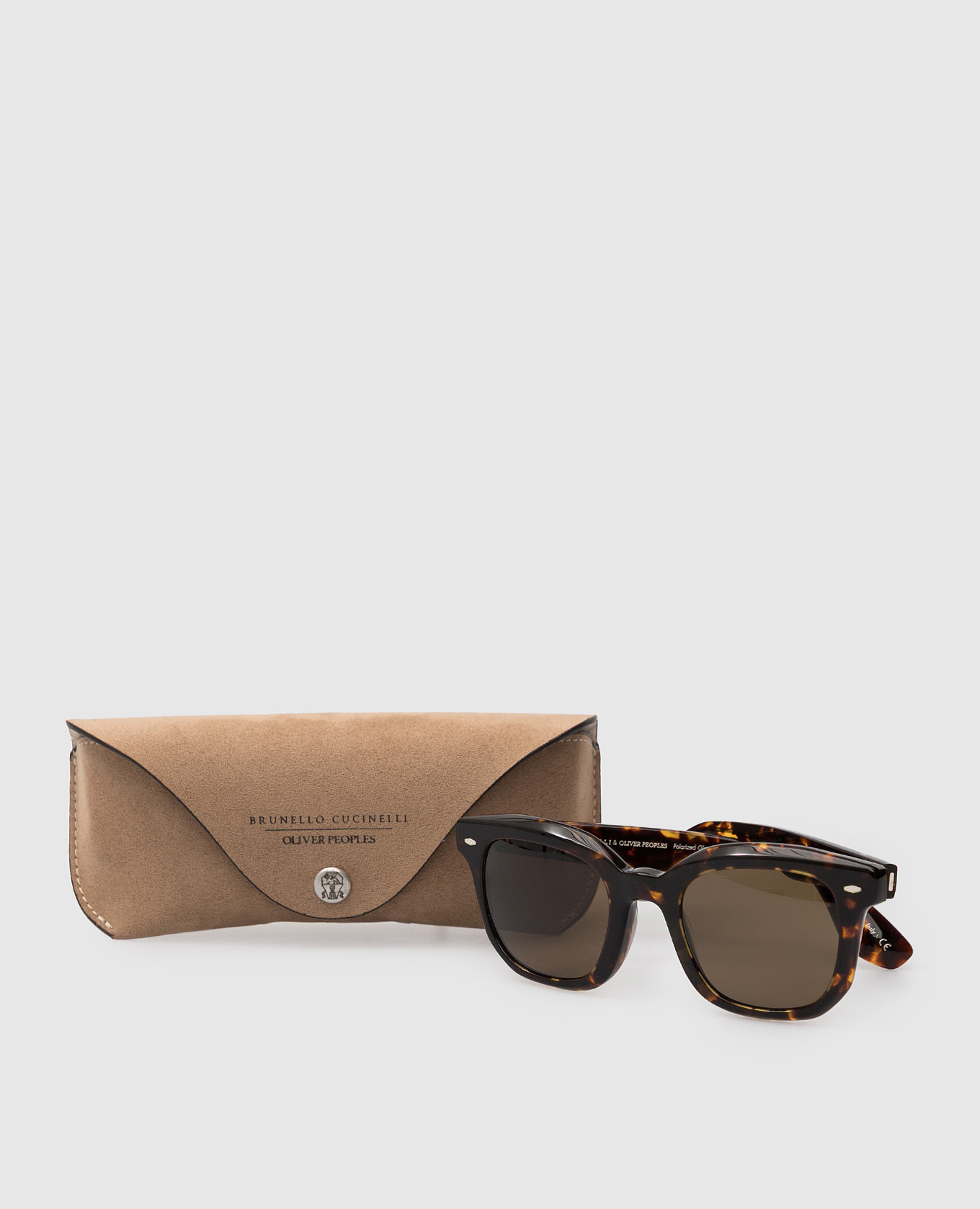 Brunello Cucinelli Темно-коричневые солнцезащитные очки Filu с узором MOCFIL006 изображение 6