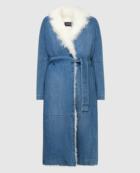 Simonetta Ravizza Синее джинсовое пальто VASIA3