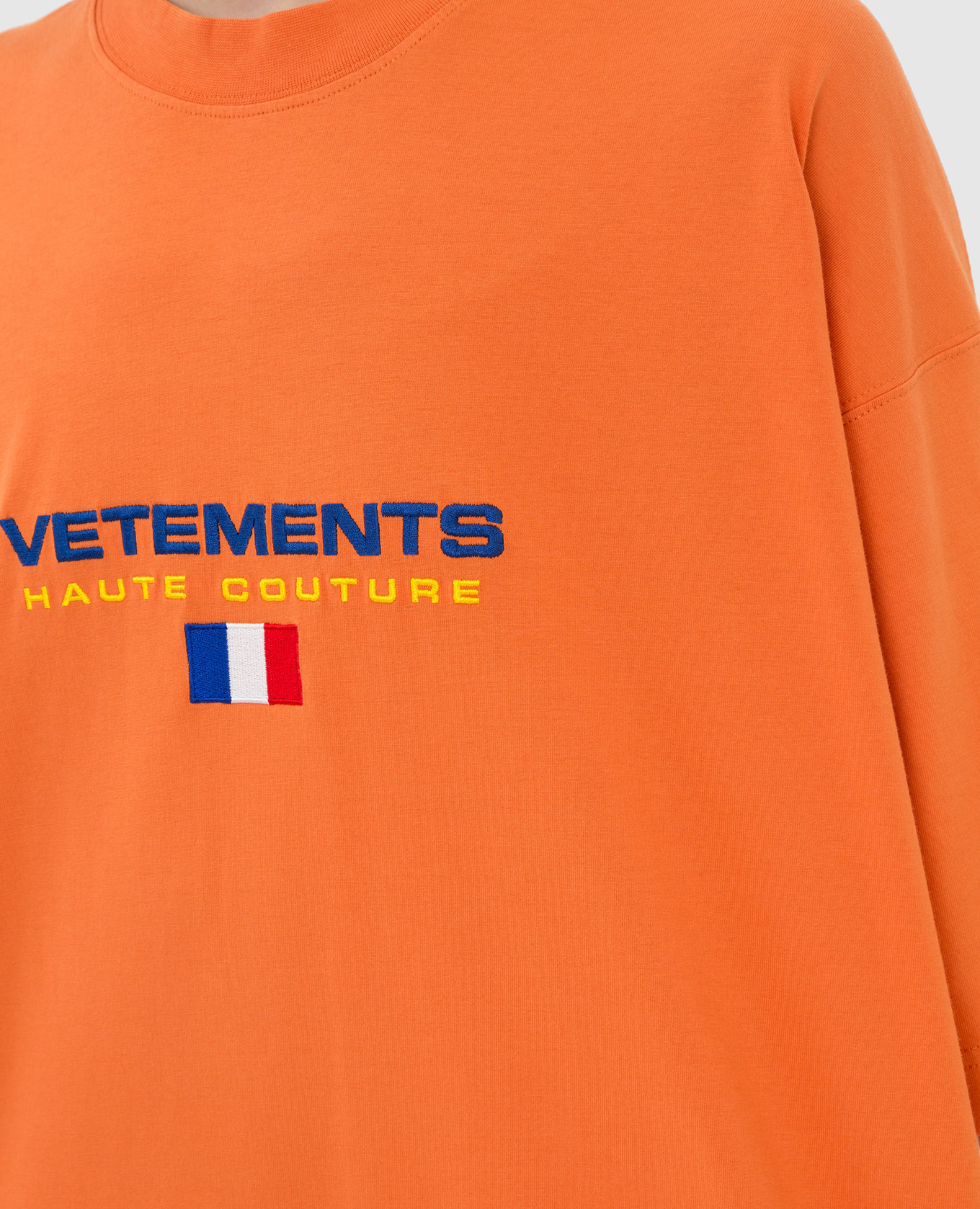 Vetements Оранжевая футболка с логотипом UE52TR240X изображение 5