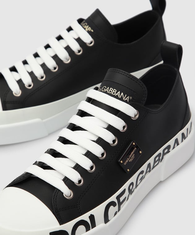 Dolce&Gabbana Кожаные кеды с логотипом CK1886AO515 изображение 5
