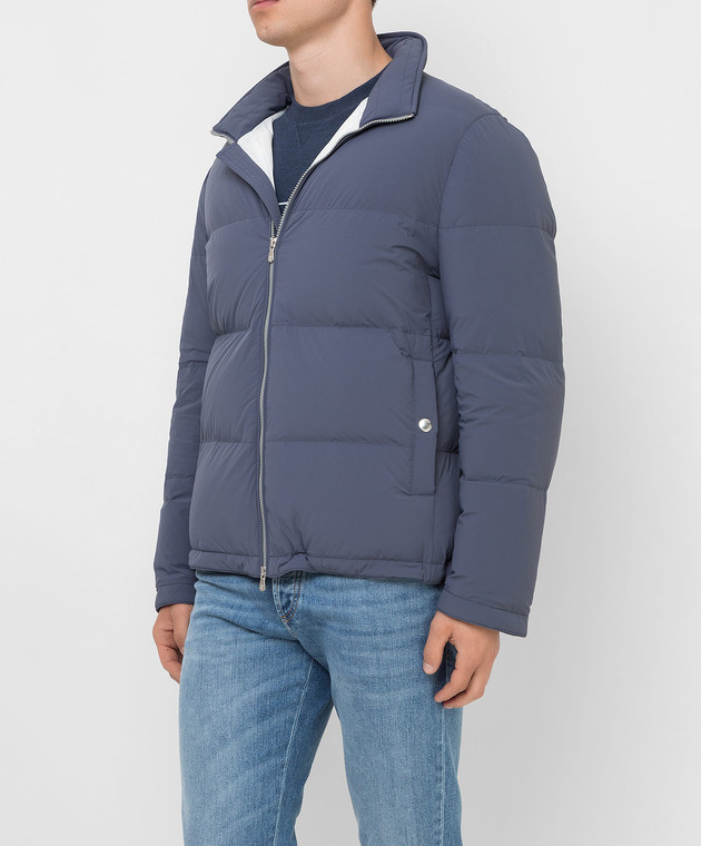 Brunello Cucinelli Светло-синяя пуховая куртка ML4911819 изображение 3