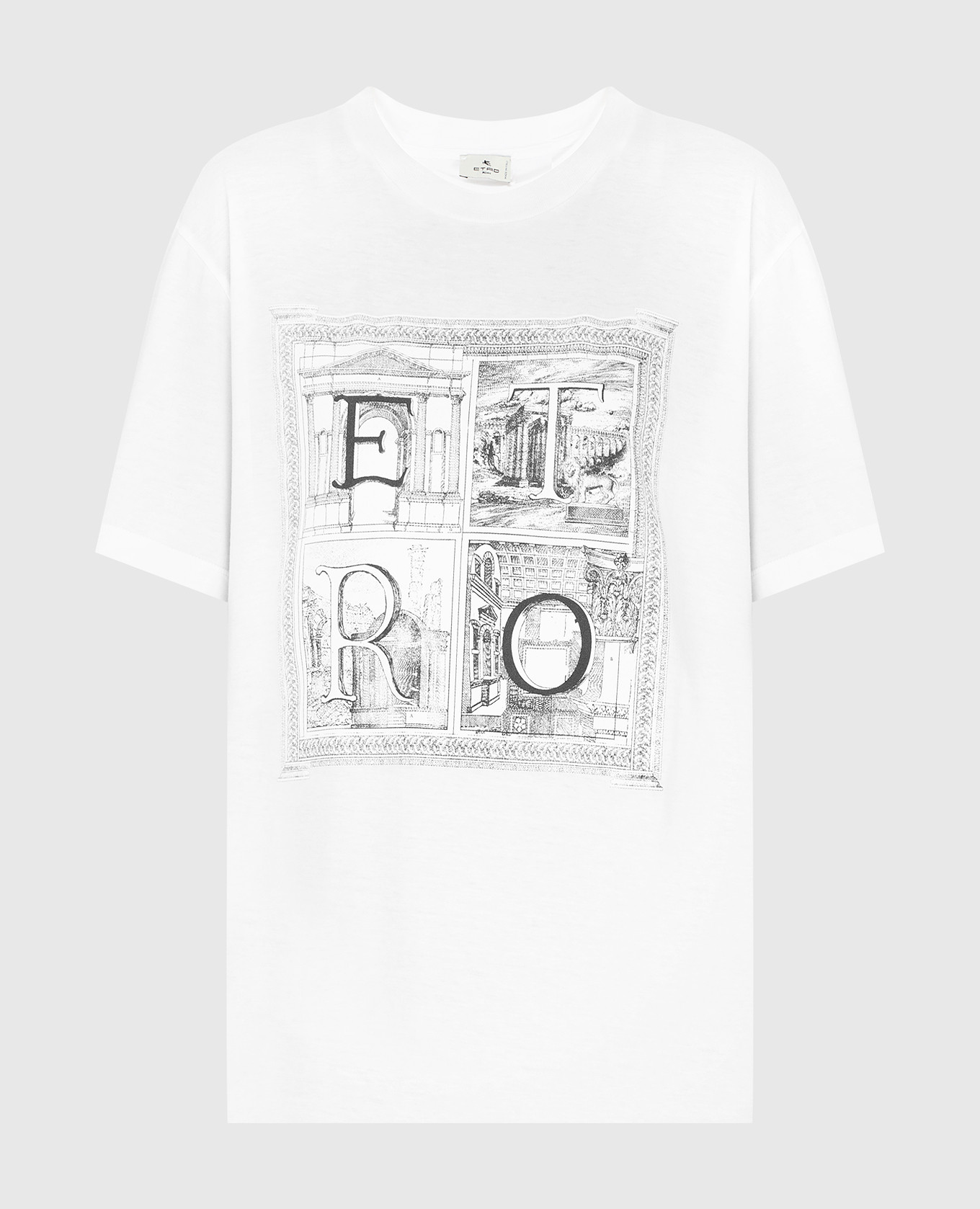 

Белая футболка с принтом логотипа, Белый, Футболки