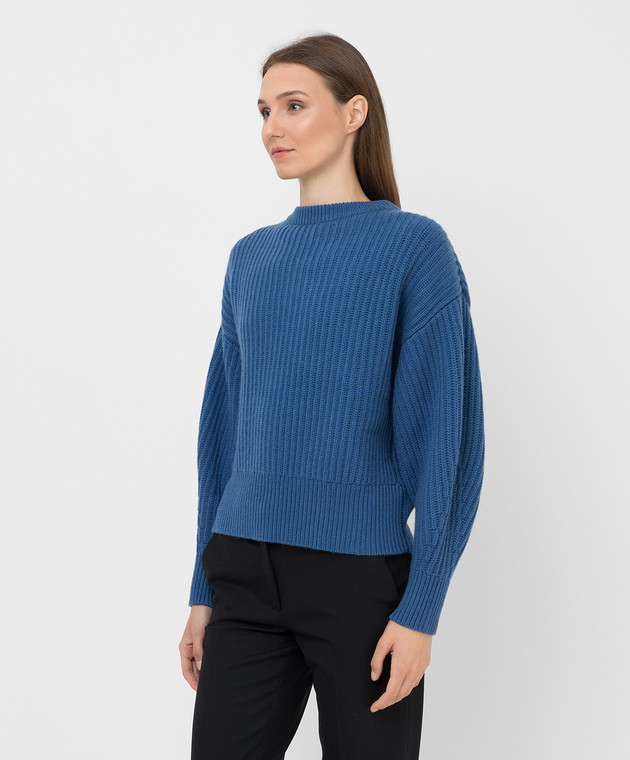 Allude Blue wool and cashmere sweater 21517603 image 3