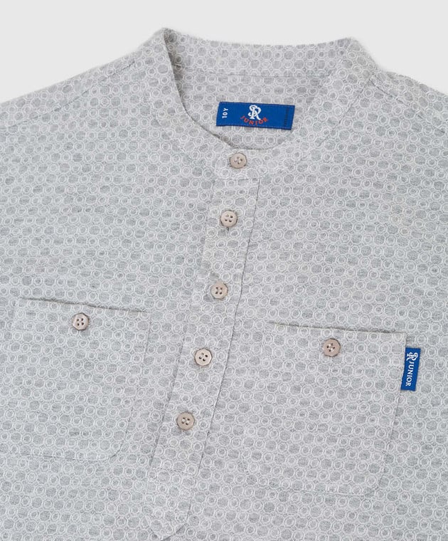 Stefano Ricci Children's shirt in a pattern YUC6400020TJ1600 image 3